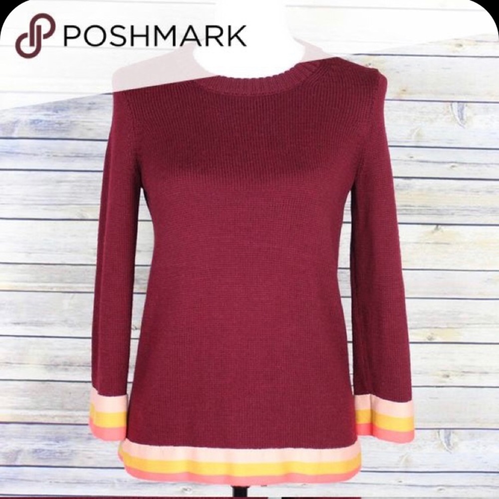 J. Crew Maroon Wool Sweater